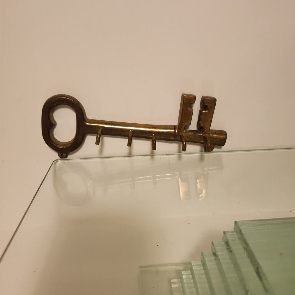 Brass Key Chain Holder No mounting screws Vintage